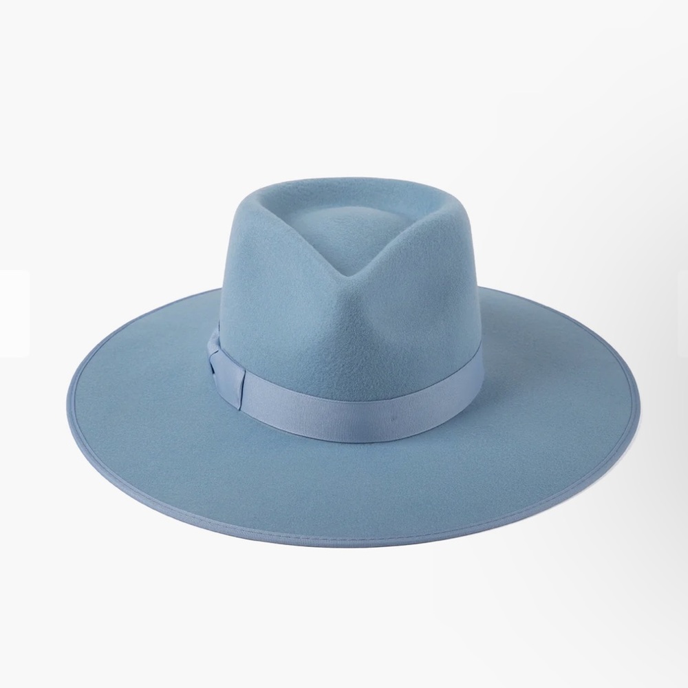 Lack of colour capri rancher blue. 💯 soft wool. Size 55cm / 10cm brim. Like new